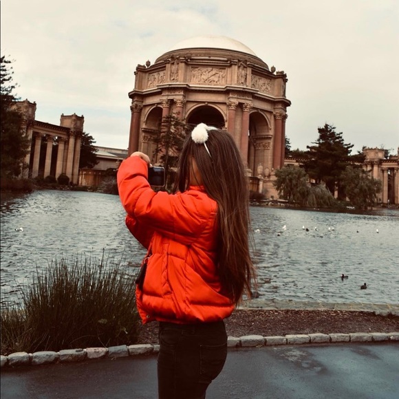 Red Puffer Jacket - Picture 1 of 4